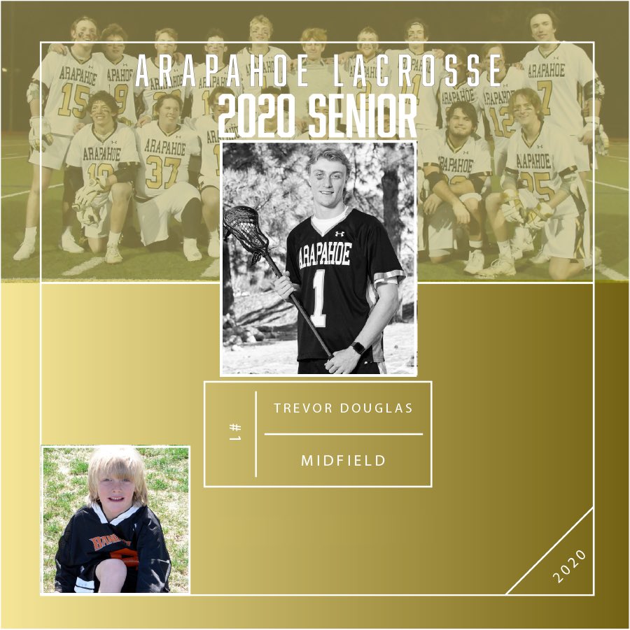 ArapahoeBoysLax's tweet photo. Trevor was a four year varsity player and captain for 2020. Competitive, cerebral, tough - Trevor left a mark each time he stepped on the field. Cares about his teammates and always makes the team play, Trevor is selfless &amp; holds the standard higher than anyone. Thank you Trevor! https://t.co/8dffRyuGIJ