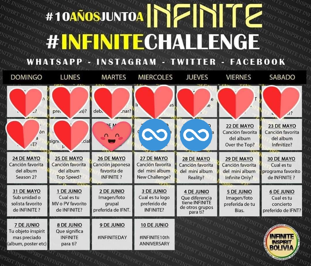 InfiniteBolivia's tweet photo. Dia 13! Cancion preferida del album Over the Top 💛 @woollim_ent
#10AÑOSJUNTOAINFINITE
#INFINITECHALLENGE
#인피니트
#인스피릿
#Pearlmetalgold https://t.co/wWmTNUewR3