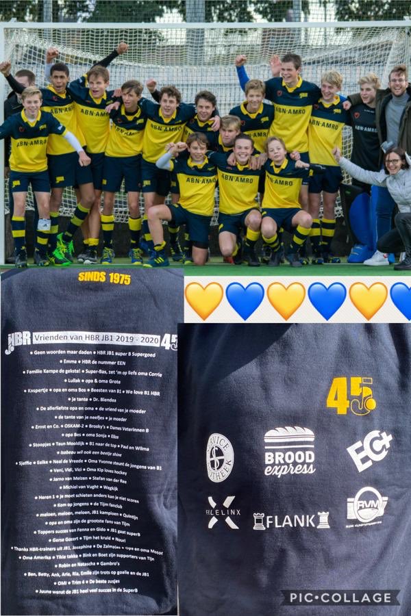 HBR_JB1's tweet photo. Onze club #hbr45jaar #trotsop #hbrhockey https://t.co/BrK1RnXIui