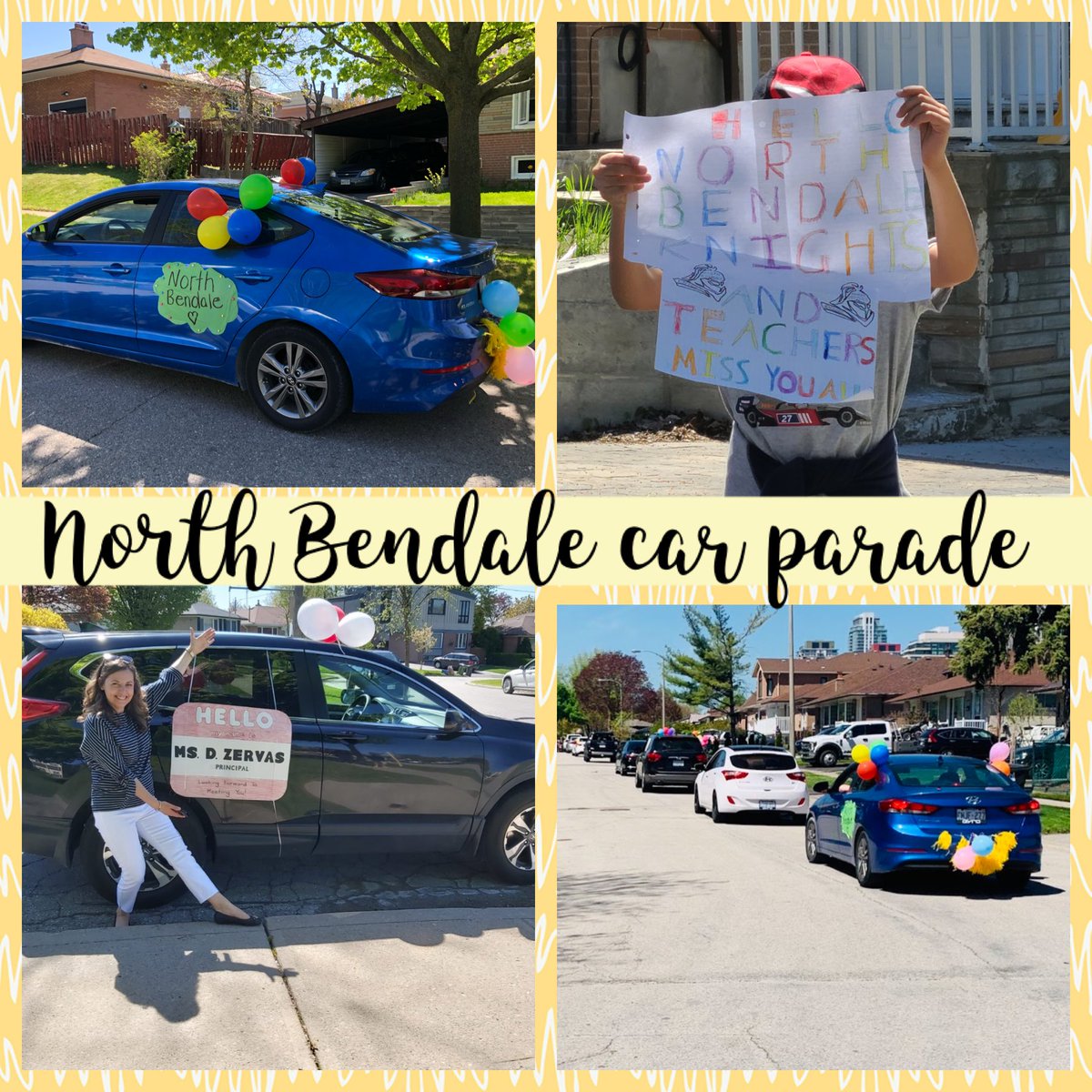 Such an amazing and fun day today to do a car parade through our school neighbourhood! It was so nice to see so many smiling faces and signs, welcoming our new principal! We miss being at school! <a href="/dzervas_tdsb/">dzervas</a> <a href="/NorthBendale/">North Bendale</a> <a href="/LC3_TDSB/">TDSB LC3</a> <a href="/NorthBendaleJr1/">NorthBendaleJrPS Parent Council</a> @lstrangway