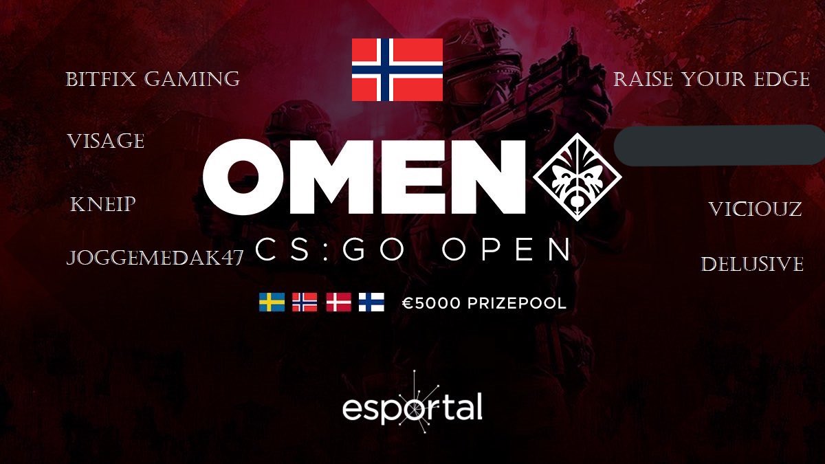 no_creed's tweet photo. Etter noen nylige hendelser har Domino blitt fjernet fra den nasjonale finalen i @EsportalNO sin @OMENbyHP turnering og vi har fått plassen dems. Vi ønsker gutta lykke til på søndag!🐅 https://t.co/11Rg5QXKeo