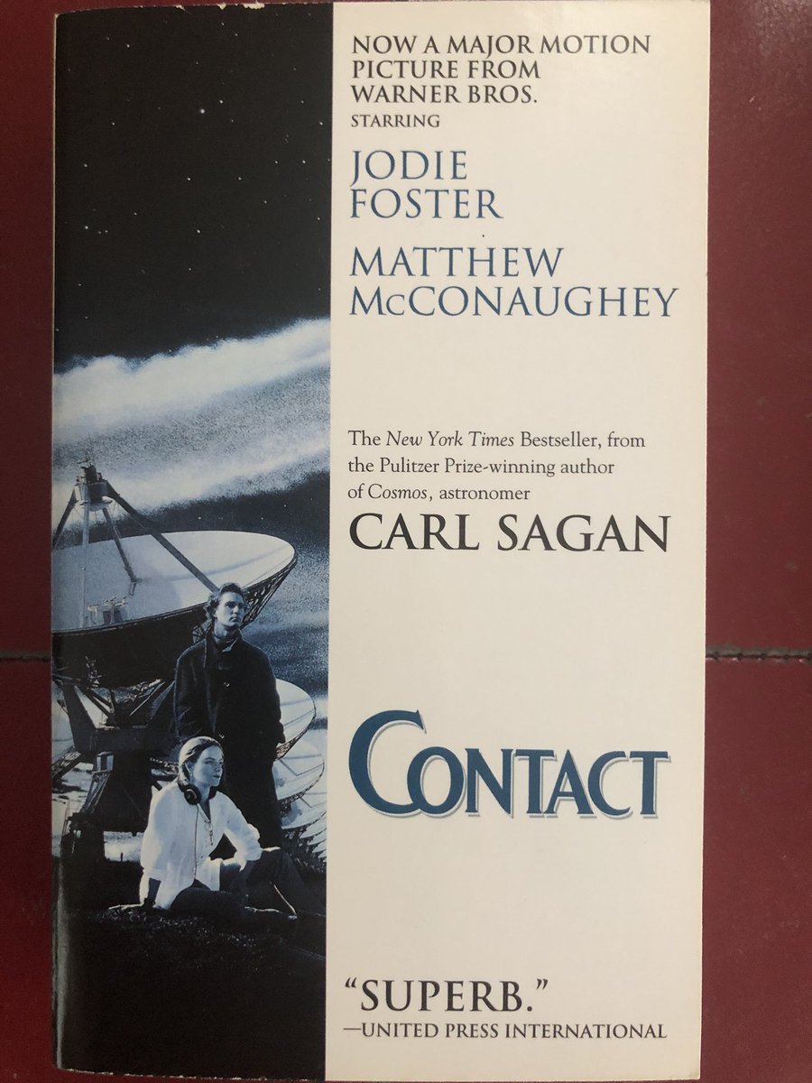 Today’s 2 books on one topic: my two favorite published works by Carl Sagan.“Contact”“The Demon-Haunted World: Science as a Candle in the Dark”