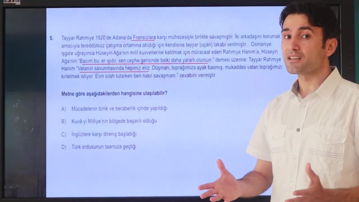 Adana İl Milli Eğitim Müdürlüğü'nün LGS soru çözümleri için kamera karşısındaydım. #lgs2020