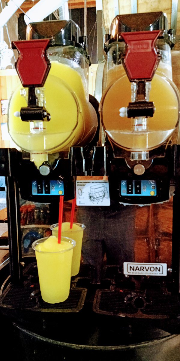 ironfireBrew's tweet photo. 1st sign of the apocalypse! We are now serving beer slushiest to go at the brewery tasting room!! Today we have brew the dew and lemonboy ipa!! $10 a pop! Yes we know beer slushies are ridiculou, but they are tasty!! #beerslushy #temecula https://t.co/fhvBd83rTz