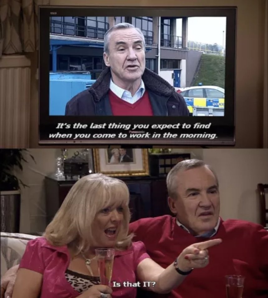itschloepalmer's tweet photo. My mum told me my step dad would be on south today - it’s like bloody Mick all over again. https://t.co/5pbpJJzswj