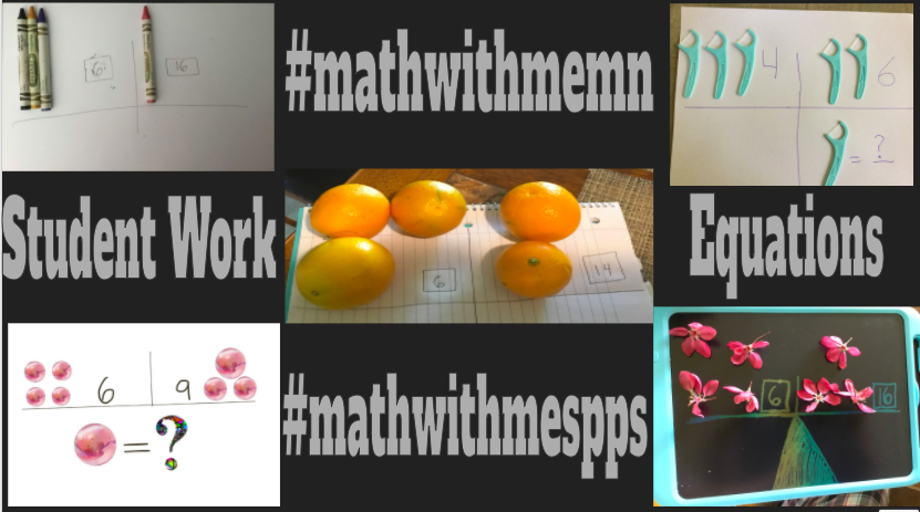 livingmathroom's tweet photo. My Ss creating equations for their families to solve 😍 I am having a blast seeing the different objects they're using to create math! #mathwithmeMN #mathwithmeSPPS #iteachmath #mtbos Check these out @mathwithmeMN 🤩 https://t.co/M4NGykTem2