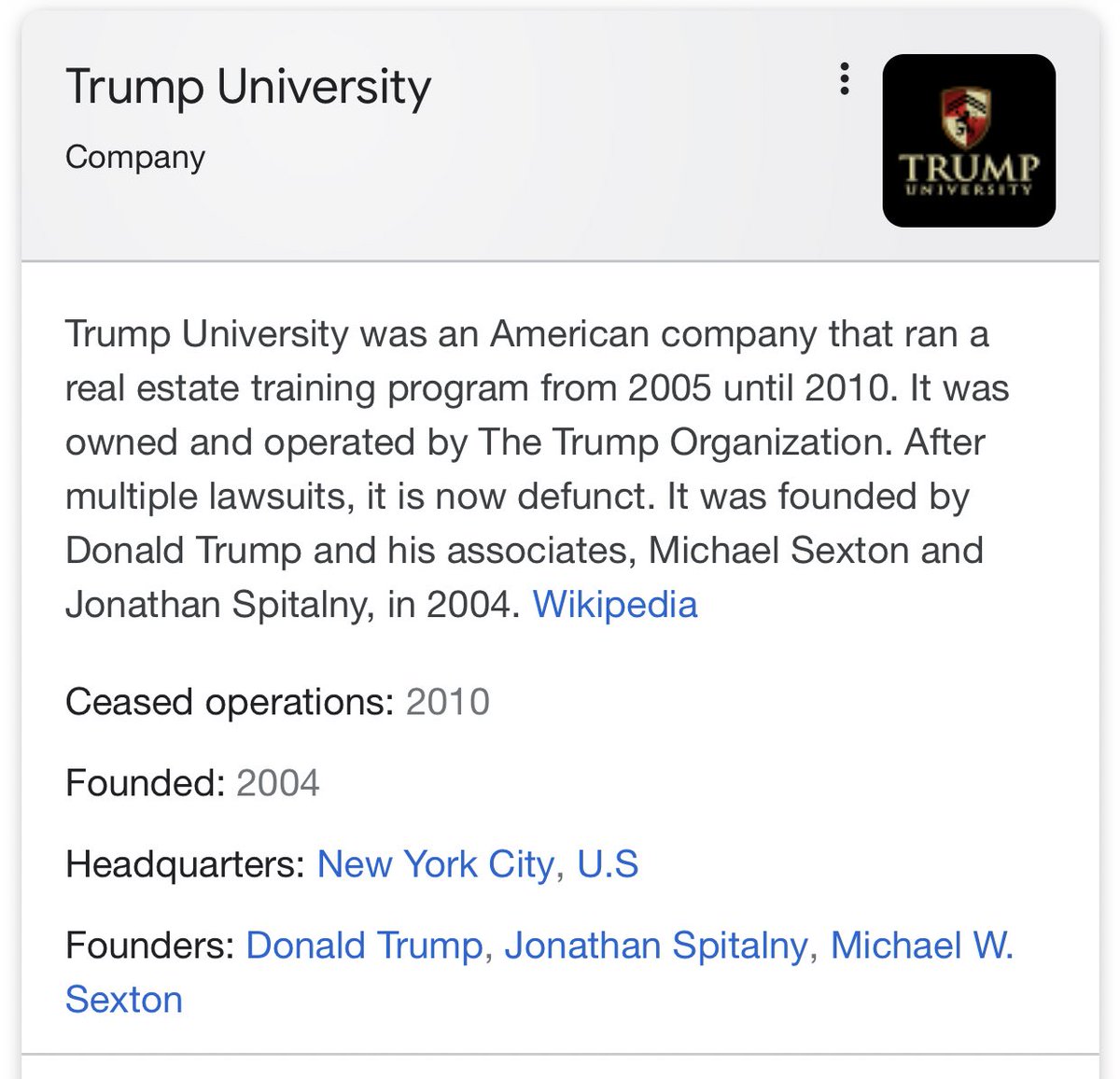 ALSO don’t let this man be in charge of your education! Trump University didn’t even last a decade. How do you think this would pan out? THE EXACT SAME. Don’t let your tax dollars go to waste on a get rich quick scheme.