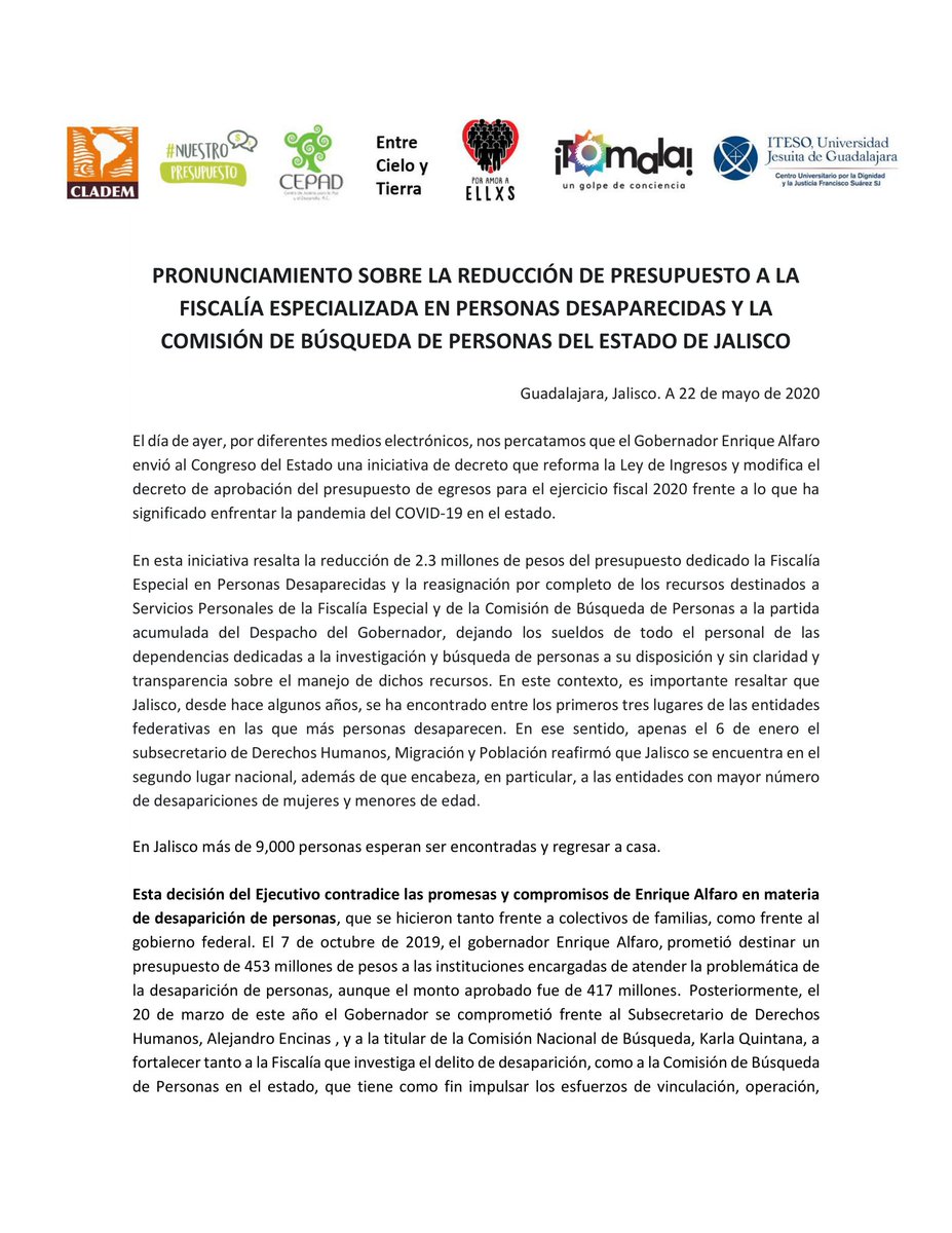 AlejandraCarta4's tweet photo. La búsqueda de personas desaparecidas es una actividad vital.
#NoDejenDeBuscar @EnriqueAlfaroR @sonia_ssi @zulanito @rmartinmar @granadazoinf @torreszam https://t.co/JPky9AIltL