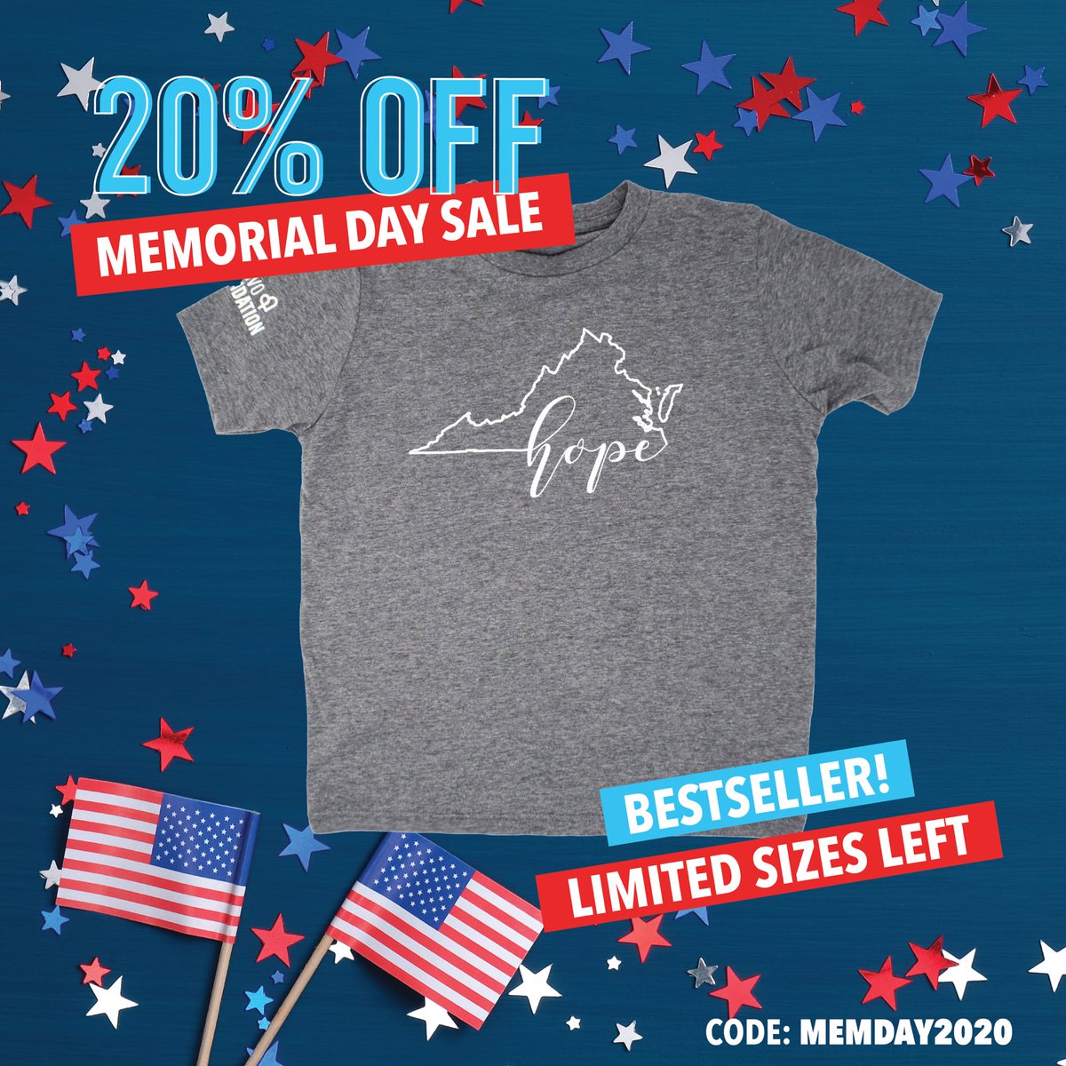 nvofoundation's tweet photo. 🇺🇸#ShopforaCause in the #NVOFoundation #MemorialDaySale! 🦅@NVOrthodontics and @nvofoundation are so proud to donate all proceeds from our online store to @InovaHealth and #TheScharCancerInstitute.❤️🎗Grab your favorites &amp; use MEMDAY2020 for 20% off! 
🛒https://t.co/3rMLSDtCsX https://t.co/oxYBhobrZc