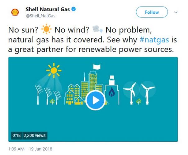 What is a fossil company doing sponsoring a solar lobby group? See,gas companies see a great opportunity in our energy transition: since they know that intermittent renewable will need loads of "low carbon" natural gas if our energy systems are not to collapse. Few examples: