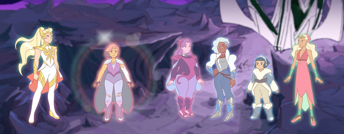One of the things that I’ve wanted to do since S1 was update each of the Princess’s “God Mode” glows and I’m so happy I finally had a chance to do that for the final episodes! The lens flare on Glimmer was so much fun and I love how our animation studio interpreted it!  #SheRa
