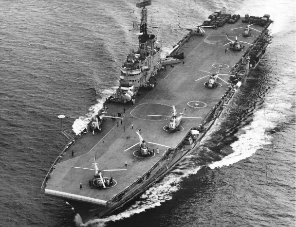 During the 1960s the carrier was considered to eventually become a replacement for HMAS Melbourne. As this was rejected the carrier was converted into a commando carrier & would be operating helicopters from this point.