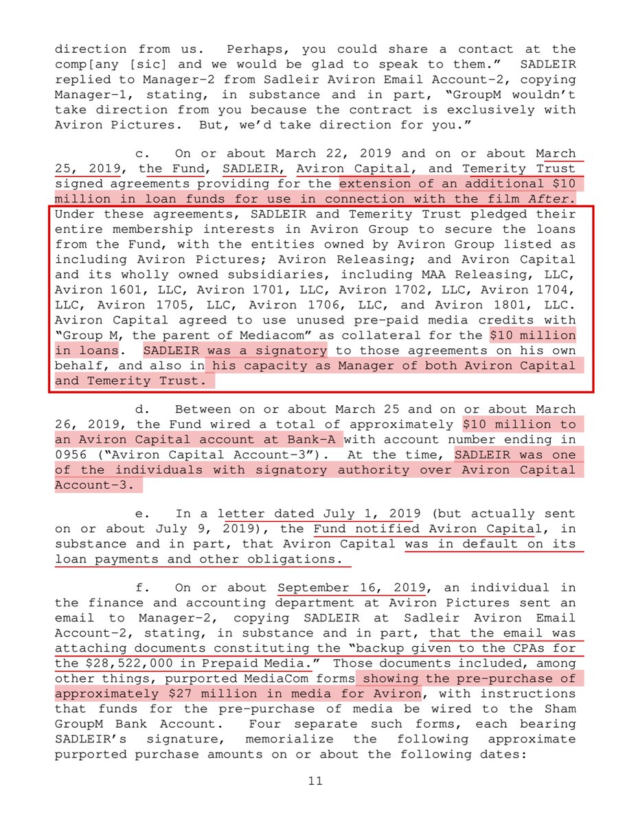 “...the Fund wired $40,629,615.63 to Aviron Capital Bank Account-1”footnote of IT employee # 1 IMPORTANTMAA Releasing LLCAviron 1601 LLCAviron 1701 LLCAviron 1702 LLCAviron 1704 LLCAviron 1705 LLCAviron 1706 LLCAviron 1801LLCAviron Capital https://www.justice.gov/usao-sdny/press-release/file/1278501/download