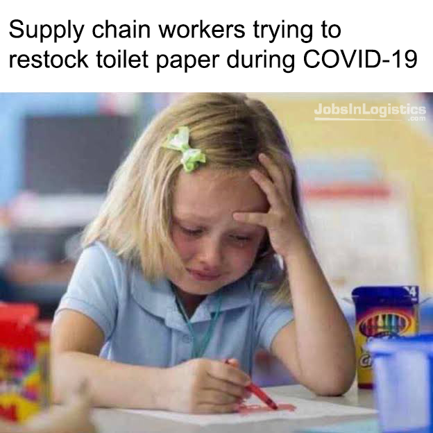 JobsInLogistics's tweet photo. #supplychain #logistics #covid19 #supplychainmeme #logisticsmeme https://t.co/eKCXfFpQjT