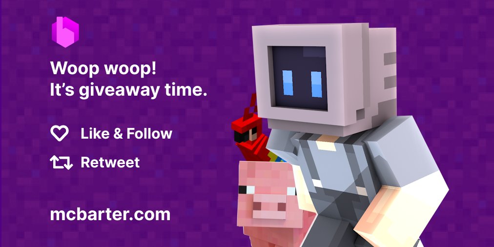 mcbartercom's tweet photo. We're giving away 1x Platinum Rank to celebrate the opening of MCBarter!

In order to win...
1⃣ You must follow the Twitter account.
2⃣ You must like the Twitter post.
3⃣ You must retweet the Twitter post.
4⃣ You must be in our Discord.
5⃣ You must comment your username. https://t.co/Etce3YRcJA