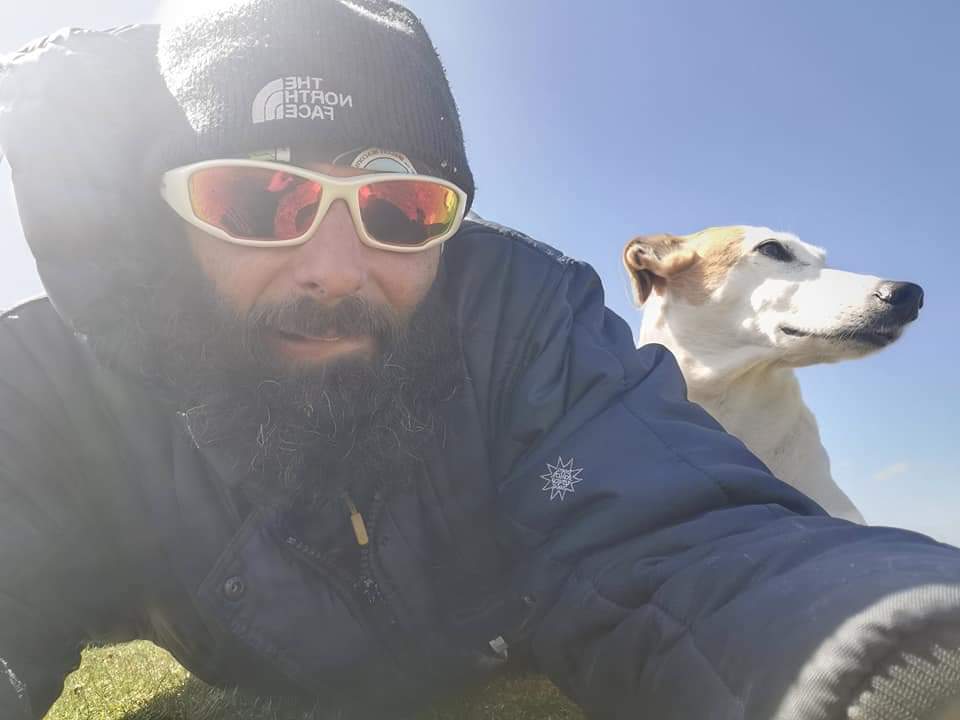 WalksUk's tweet photo. After a rubbish morning of weather the clouds dispersed leaving only the wind! Jet n I where out the door in seconds, I know the island's little coves that will protect us from any wind direction! Turns out like a summers day tucked in to a cove facing North from Southern winds! https://t.co/AqO47phfk1