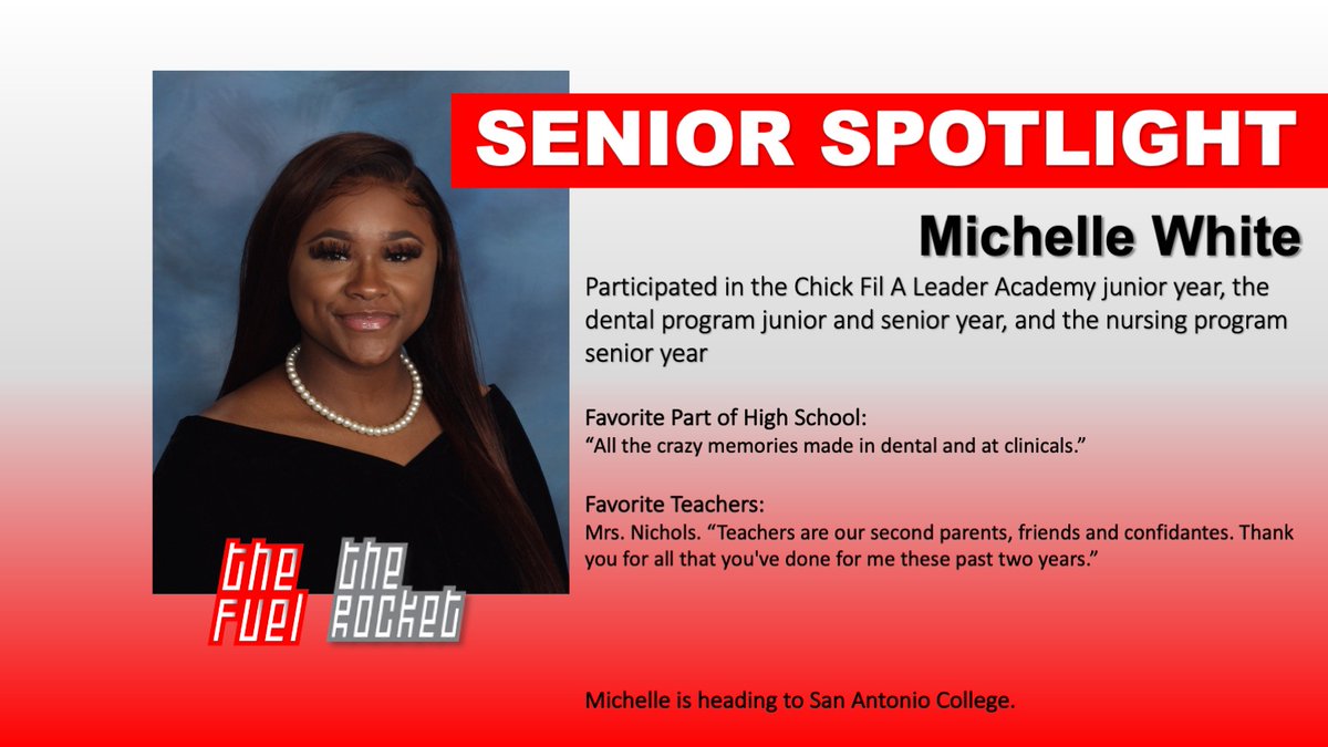 thefuelonline's tweet image. This is Michelle White! #classof2k20 #RocketPride