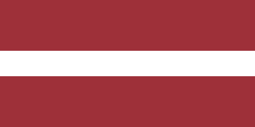 2. LatviaThis flag is amazing. As far as I'm aware, this is the only flag that uses crimson as a colour, and that in itself makes it an incredibly unique flag. The Baltic trio just wouldn't be the same without Latvia's flag, and I think it's so criminally underrated; I love it