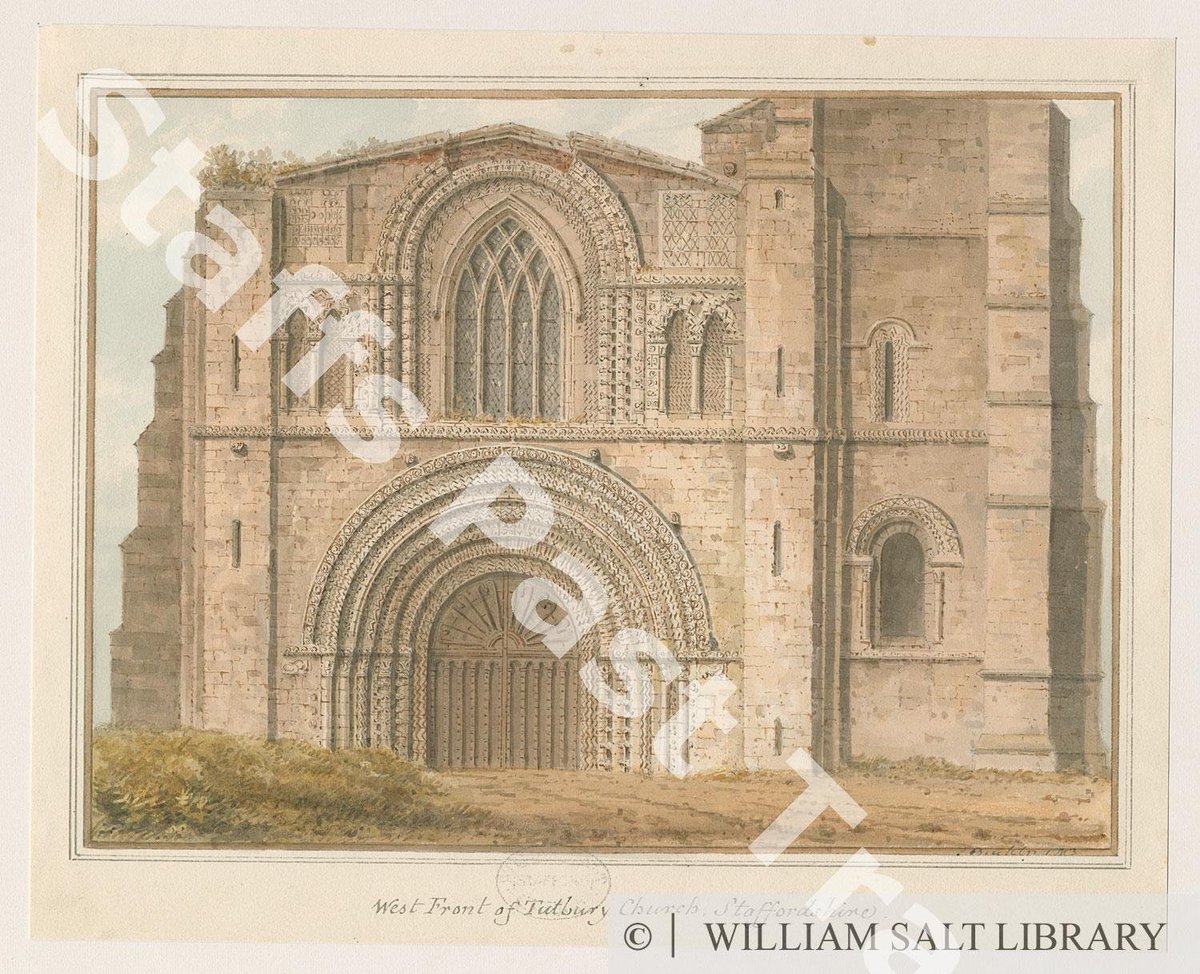 Tutbury Priory: holy crap look at this. f.1080s gross £244 Benedictine Priory diss. 14 Sep 1538, but most importantly THE ROMANESQUE NAVE SURVIVES TO GALLERY LEVEL. not sure why I didn't go here when I've been in this corner.also screw staffs council watermarking their archive