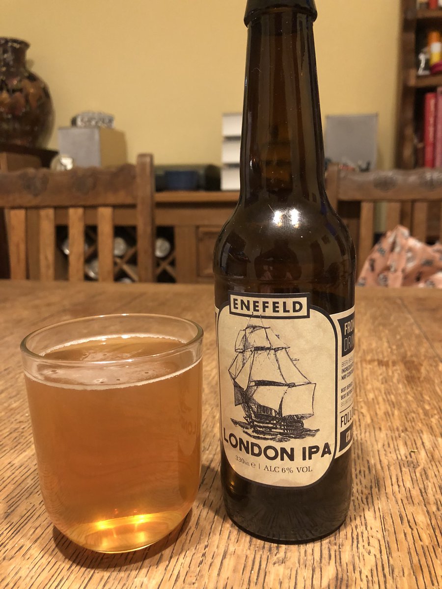 peeandapint's tweet photo. (Enfeld) London IPA from Enfield Brewery, London.
A dark, rich full bodied and malty ale that needs to be drunk slowly and with care at 6%.
#PubbingAtHome #LockdownBeers #PeeAndAPint https://t.co/YKNHmHcf9j