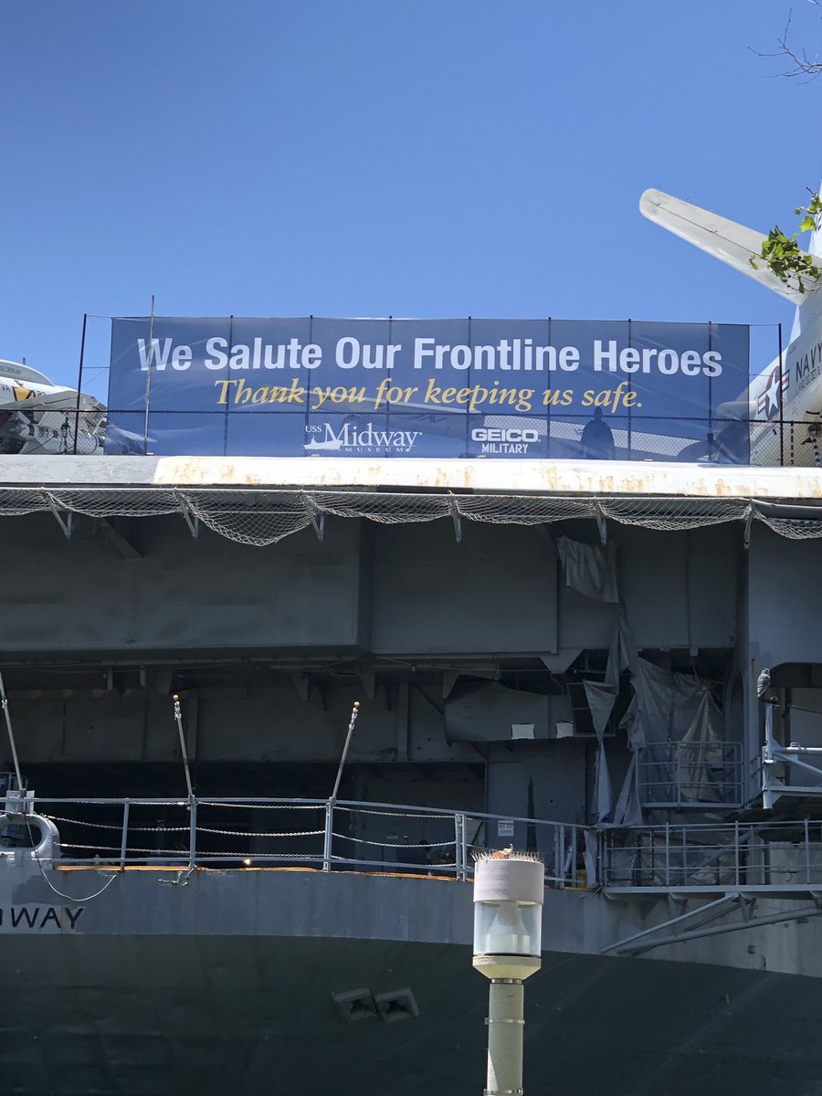GEICOMilitary's tweet photo. Proud to support @USSMidwayMuseum as we begin the weekend commemorating Memorial Day  #GEICOMilitary https://t.co/npnBfXR2yi