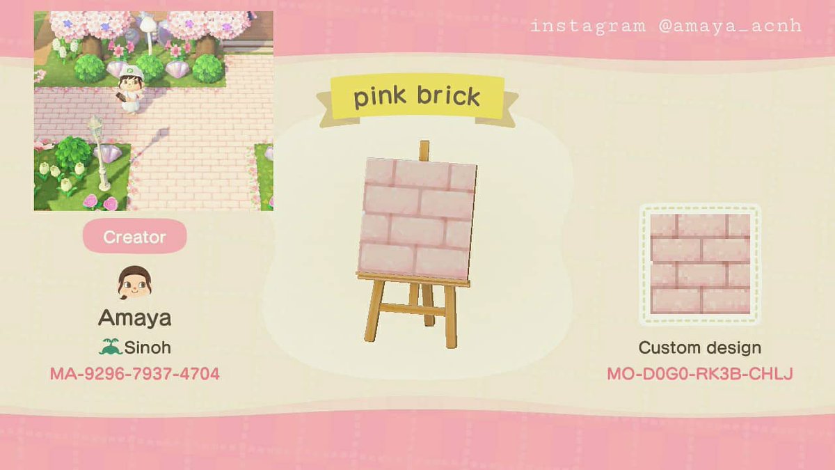amaya_acnh's tweet photo. Pastel pink brick path with floral border

#マイデザイン #あつ森 #ACNHDesign https://t.co/Ab0cdP8byg
