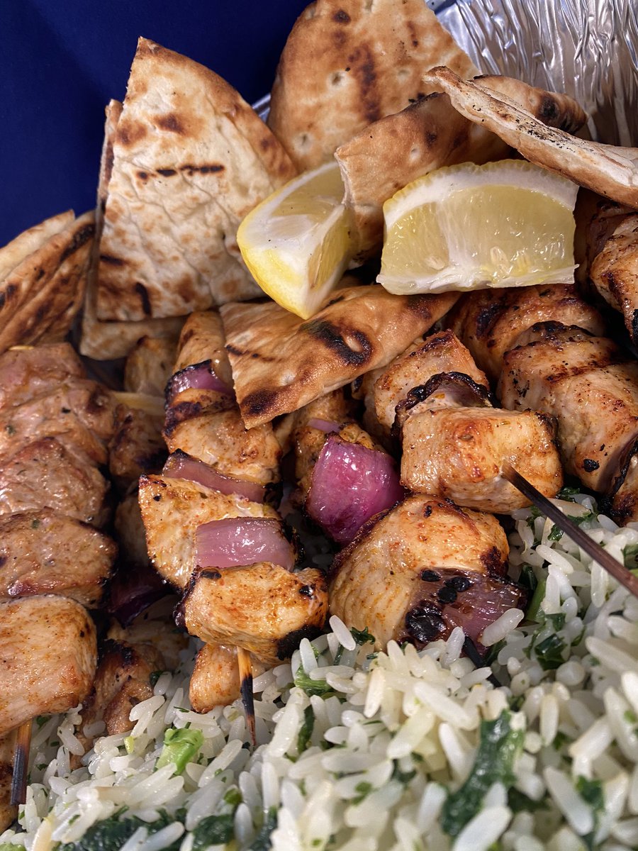 souvlocke's tweet photo. Our most popular offering is our Family Souvlaki Dinners. 10 Pork or Chicken #Souvlaki Stixx (or half Pork, half Chicken), Spanakorizo (Rice), Grilled Pita, Tzatziki &amp; choice of Greek Or Chop Chip #Salad. 
Wed-Sat 4-8pm pickup https://t.co/aZfCxGSZPH,  @ubereats_canada. 
#HamOnt https://t.co/vqjEEgL4nC