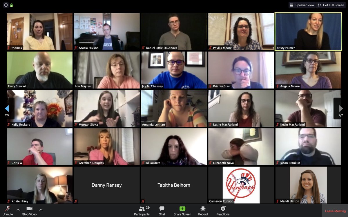OSDOSSBSupt's tweet photo. OSD Staff joined for a virtual Coffee with the Superintendent to talk about #OSDdistancelearning and telework. https://t.co/rrnI8wGEPE