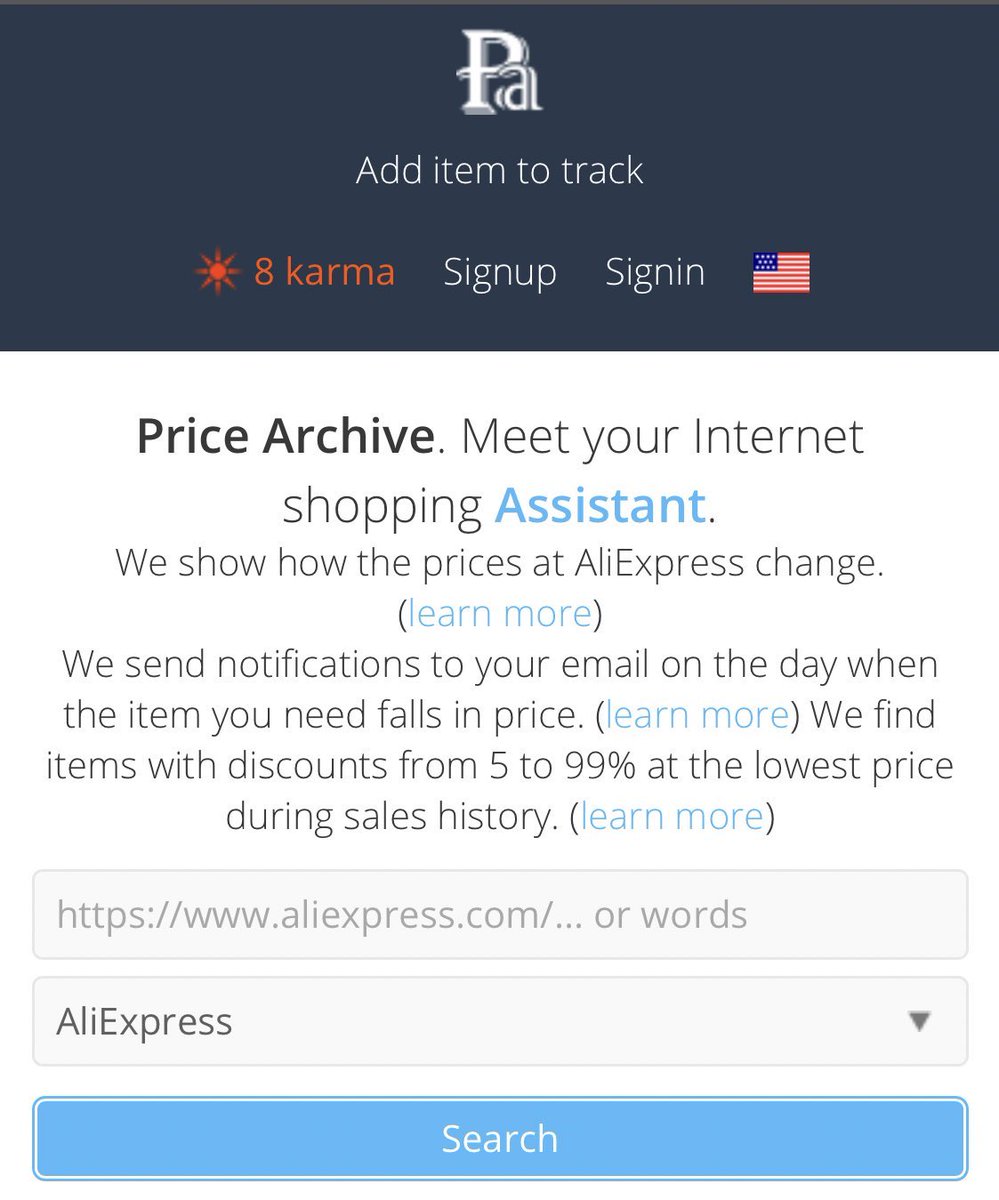 HILAL_SHG's tweet image. إذا كنتم تشترون من الانترنت كثيرًا وبالأهم موقع علي اكسبريس ، يجب أن تستخدم هذا الموقع قبل إتمام عملية الشراء وذلك بوضع رابط المنتج في الموقع وسيظهر لك تقرير كامل عنه وتاريخ سعره متى ارتفع او انخفض ، وهل فعلًا العرض الذي عليه حقيقي أم لا !

⭐️

pricearchive.org