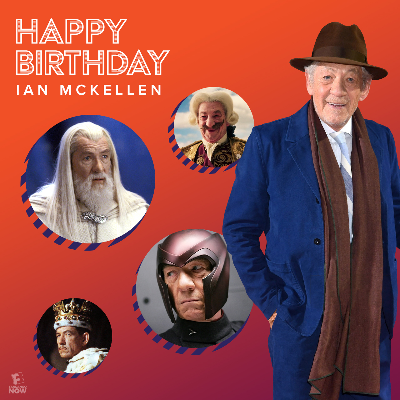 You shall not pass this post without wishing Ian McKellen a happy birthday! 