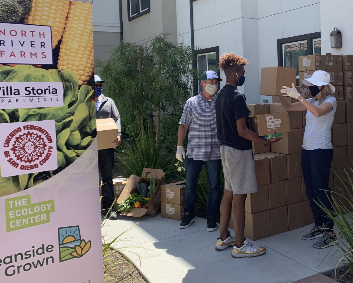 tonymanolatos's tweet photo. Had the honor today of serving locally grown produce and meal packets to 100 families at Villa Storia, Oceanside’s first inclusionary community. The event was hosted by @GrownOceanside: North River Farms. The same team who built Villa Storia is behind North River Farms, https://t.co/UE91dPB7aW