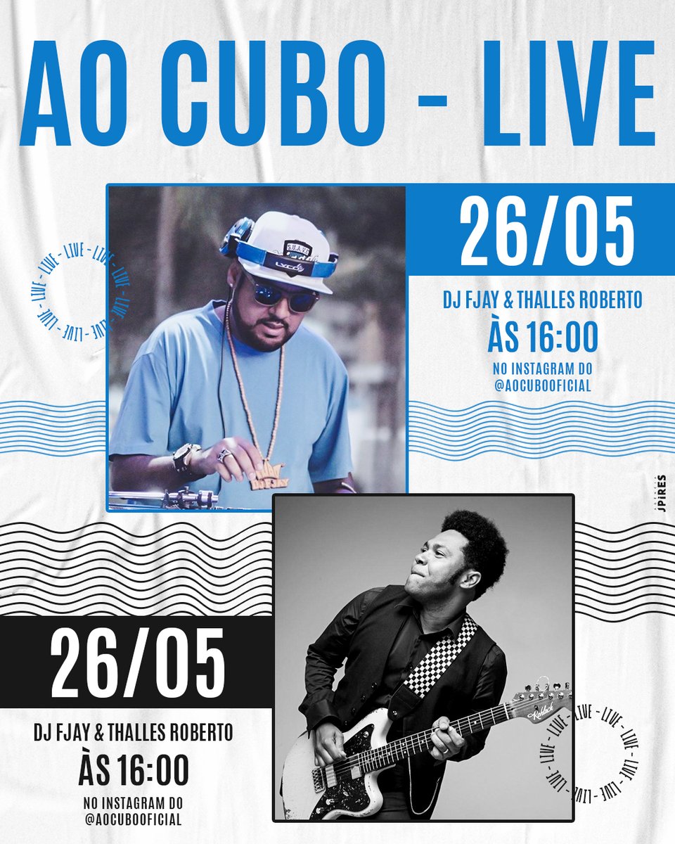AOCUBOOFICIAL's tweet photo. Bora aumentar o pacote de Internet por que a live da próxima semana está pesada!!!

Nosso mano @djfjayoficial convida @thallesrobertoo no dia 26-05 às 16hrs!!!

Vai Perder?

#AoCubo #DJFjay #ThallesRoberto #Live https://t.co/KuloISs4hV
