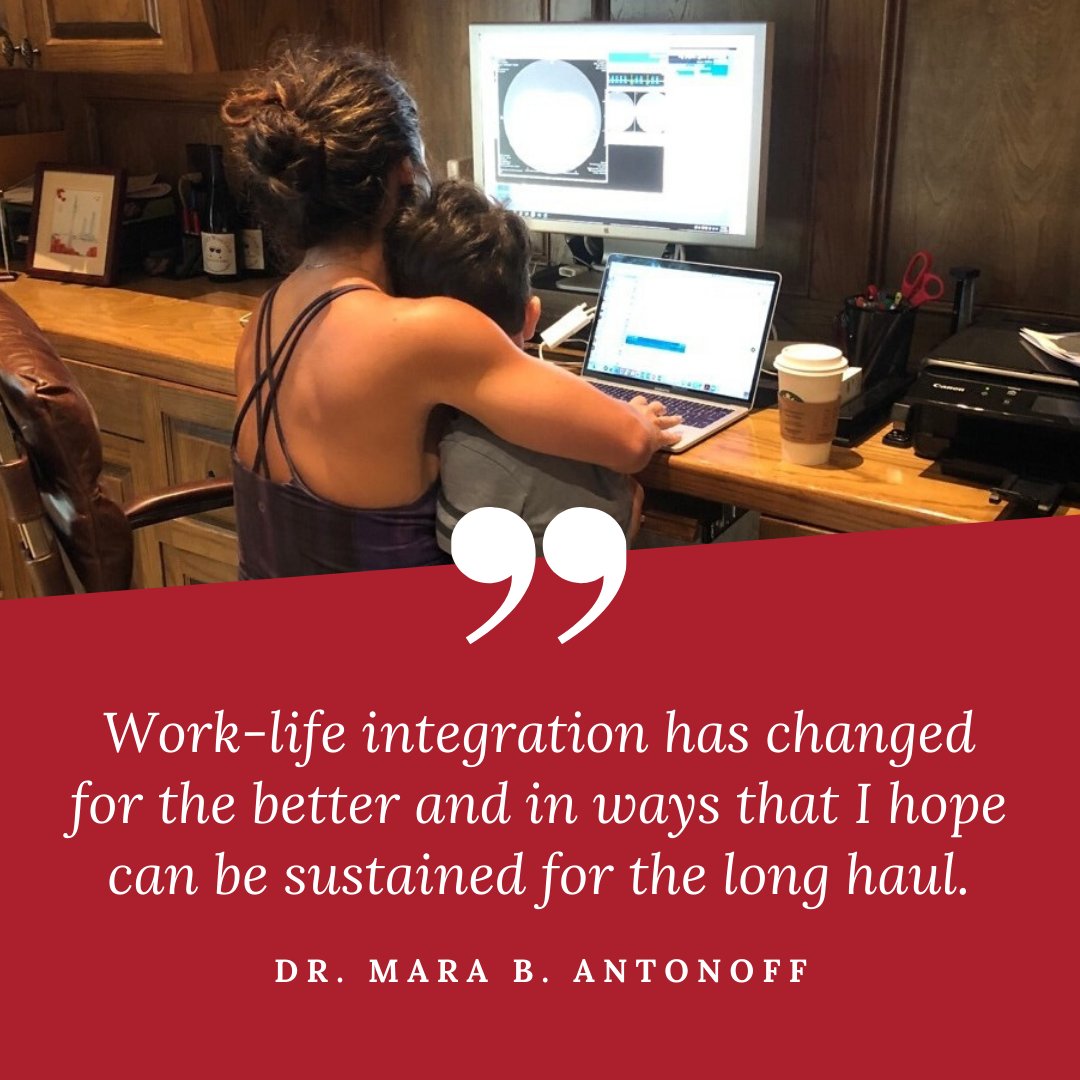 In her blog article, Dr. <a href="/maraantonoff/">Mara Antonoff, MD, FACS</a> shares how social distancing efforts have strengthened her work-life balance and improved her family life. She also makes the case for keeping some of them in place after the #COVID19 threat subsides. bit.ly/3bZIe8V