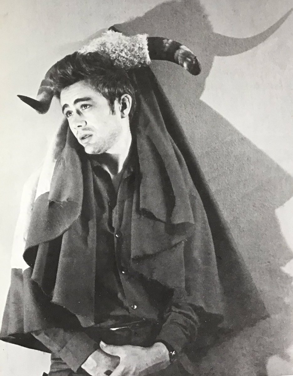And James Dean, with a matador cape, which he used as a costume for the first piece he ever presented at the Studio.