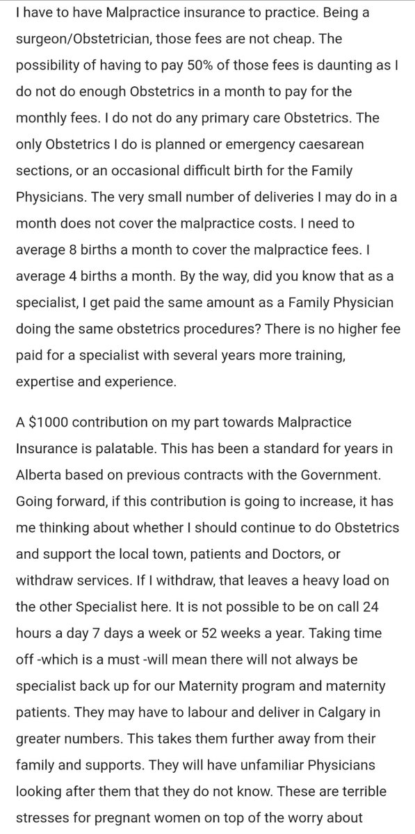 EZMSA2's tweet image. "I am a unicorn -a female, a specialist, a surgeon, and I live and work Rural. Very few unicorns like me in Alberta and you are close to losing me, much to the detriment of women patients."
- Dr. Karen Bailey

#Arbitration #killbill21
We need an agreement with @Albertadoctors
