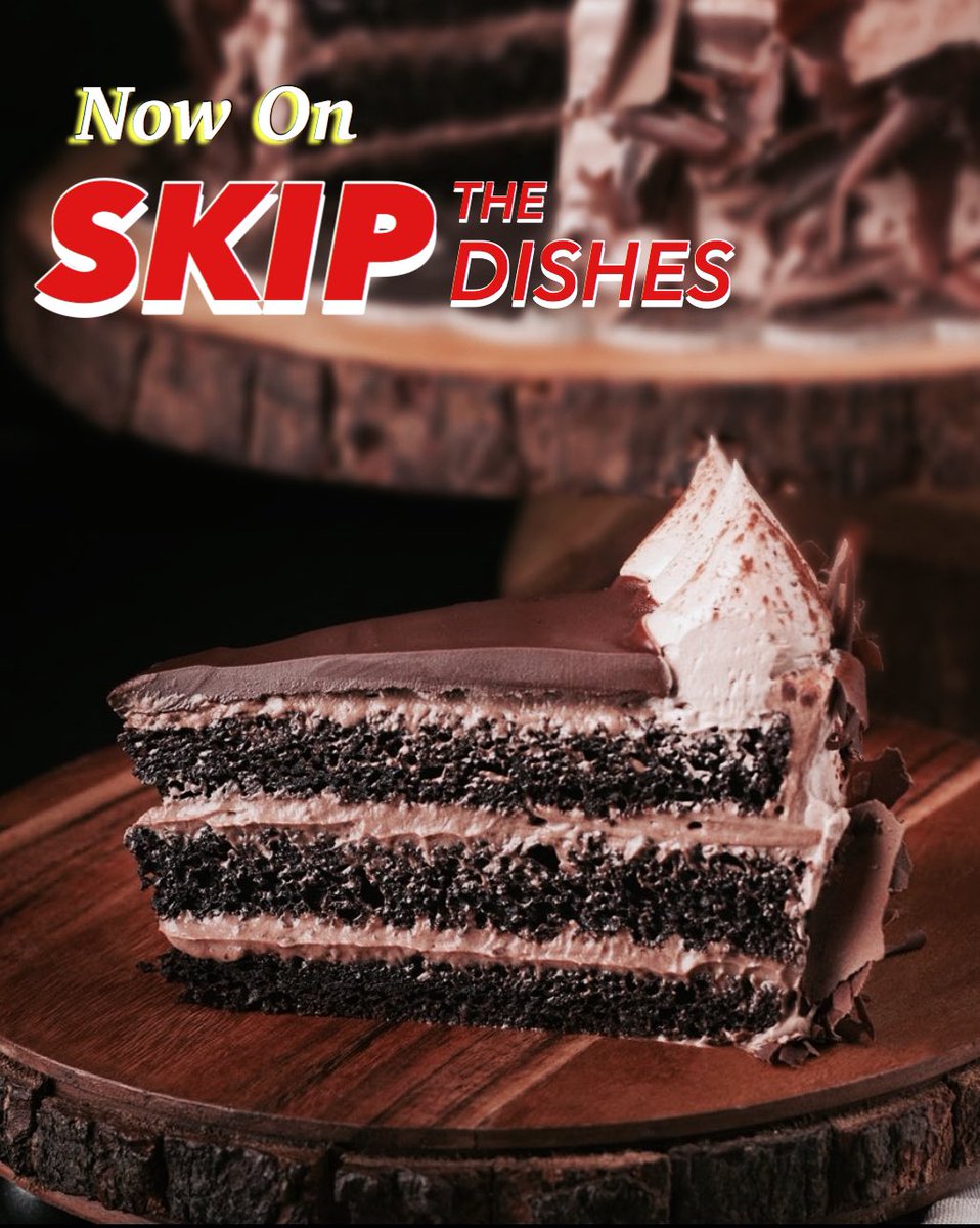 SeranoBakery's tweet photo. We’re live on @skipthedishes 🚗🚗🚗 #wantitnow #getitfast #skipthedishes #nutellacake #chocolate #hazelnut #goodness #chocolatecake #cake #dessert #dessertsofinstagram #torontobakery #torontodelivery https://t.co/rxIG5pNhET