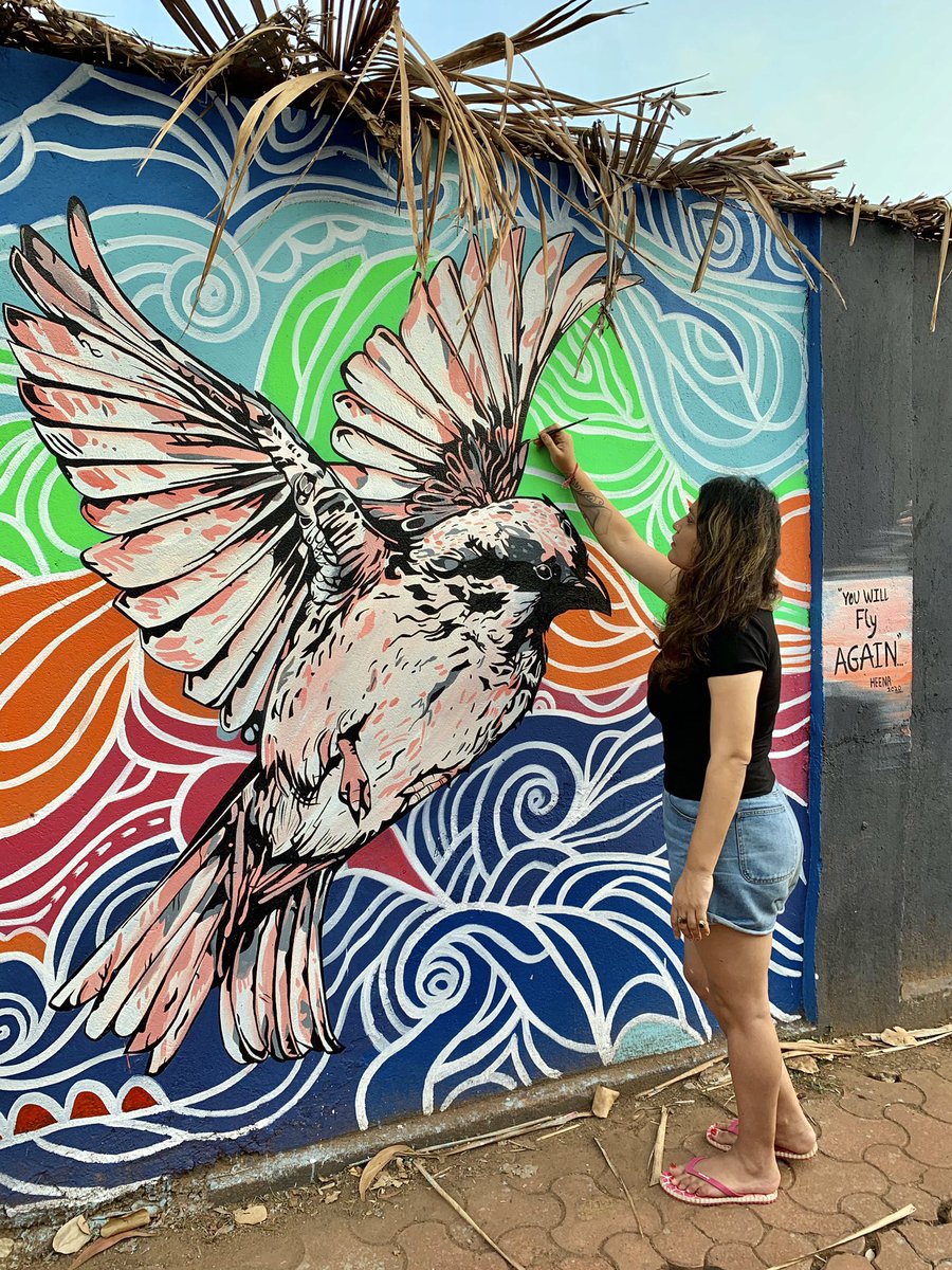 We will fly again ... 2nd painting completed at Goa. <a href="/narendramodi/">Narendra Modi</a> <a href="/PMOIndia/">PMO India</a>