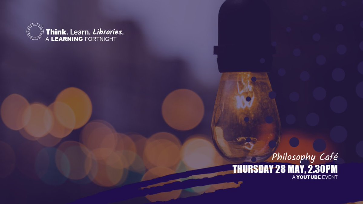 LibrariesNL's tweet photo. Our Philosophy Cafรฉ event is now live on YouTube at: https://t.co/2XsyKNsWSY
#ThinkLearnLibraries https://t.co/D834bZM28i
