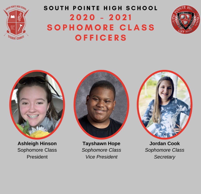 South Pointe StuCo (@sphs__stuco) on Twitter photo CONGRATULATIONS to our 2020-2021 Student Council Officers. We are excited to watch you lead <a href="/SPHSstallions/">South Pointe High School</a> next year! <a href="/SacademicsSph/">SPHSacademics</a> <a href="/SPHSBoosters/">South Pointe Booster</a> <a href="/spstallions/">SP Athletics</a> <a href="/SPiNwired_/">SPiN Wired</a> <a href="/SPiNTV1/">SPiN TV</a> <a href="/MorningSpin/">SPiN in the Morning</a> <a href="/RockHillSchools/">Rock Hill Schools</a> <a href="/WillCook13/">Will Cook</a> CONGRATULATIONS to our 2020-2021 Student Council Officers. We are excited to watch you lead <a href="/SPHSstallions/">South Pointe High School</a> next year! <a href="/SacademicsSph/">SPHSacademics</a> <a href="/SPHSBoosters/">South Pointe Booster</a> <a href="/spstallions/">SP Athletics</a> <a href="/SPiNwired_/">SPiN Wired</a> <a href="/SPiNTV1/">SPiN TV</a> <a href="/MorningSpin/">SPiN in the Morning</a> <a href="/RockHillSchools/">Rock Hill Schools</a> <a href="/WillCook13/">Will Cook</a>