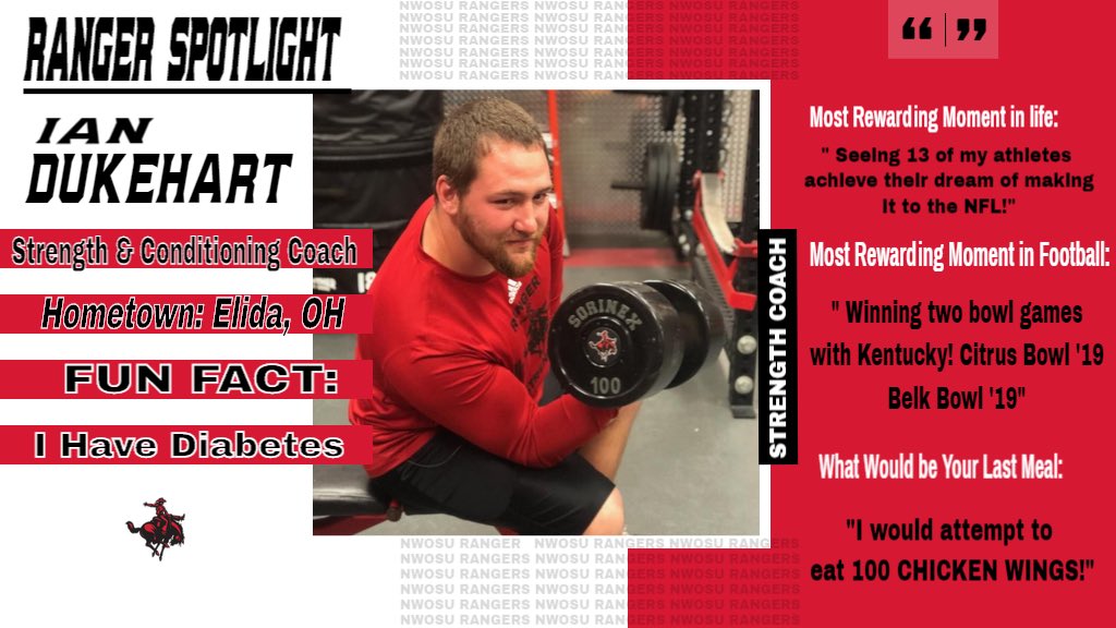 🔴⚪️Ranger Spotlight⚪️🔴 
Meet Our Strength and Conditioning  Coach Ian Dukehart❗️Lets give Ian a warm welcome to Ranger Nation as he brings a wide range of knowledge to our weight room❗️💪🏽🔥 #RRR #BiggerFasterStronger #RangerNation