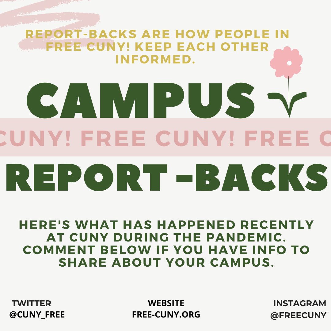 Our campus-report-backs! Trying to keep each other informed 