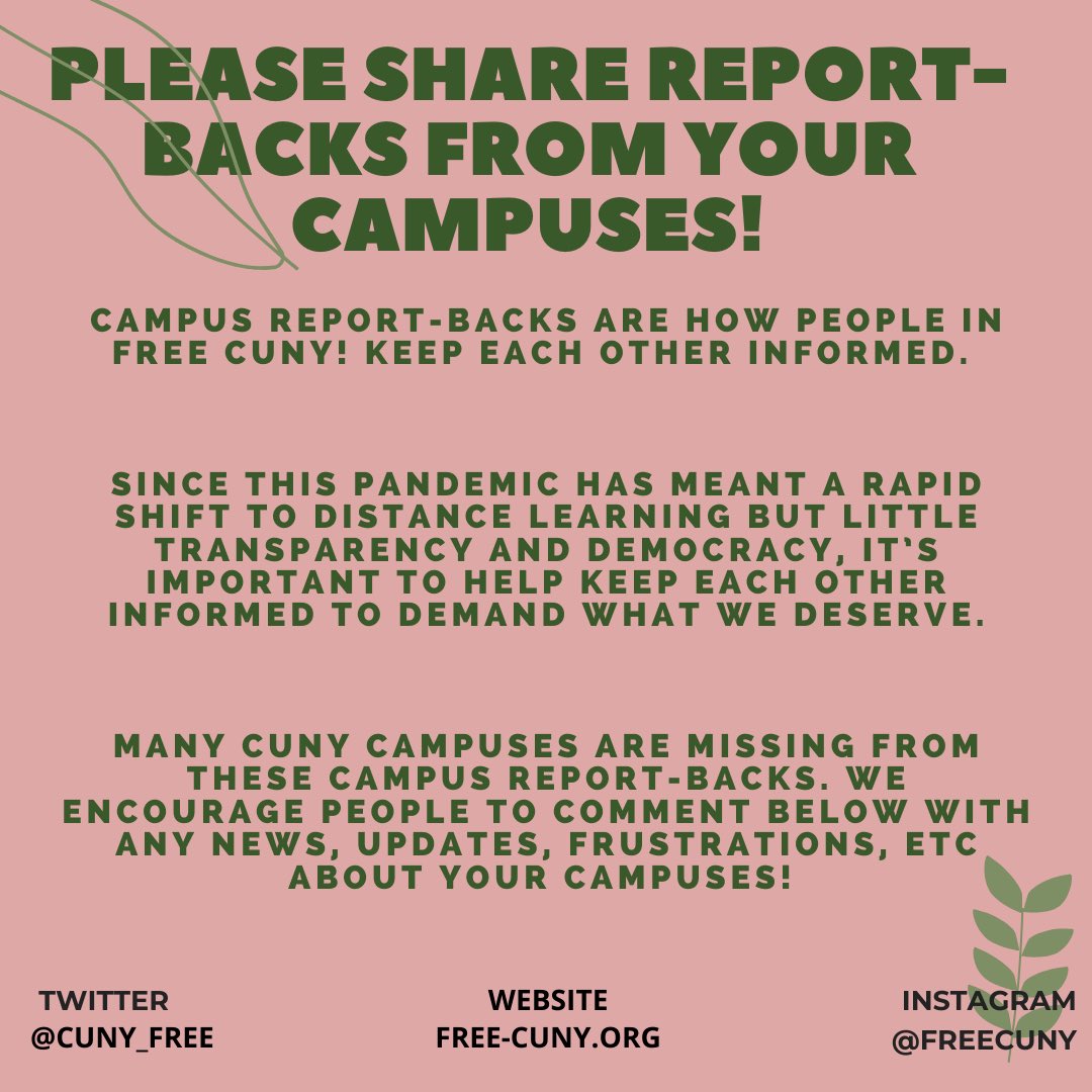 Please amplify what’s happening on these campuses.