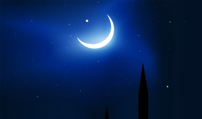 Начало рамадана луна. Мусульманская Луна. Красивый полумесяц. Рамазан Луна. Мусульманский фон.