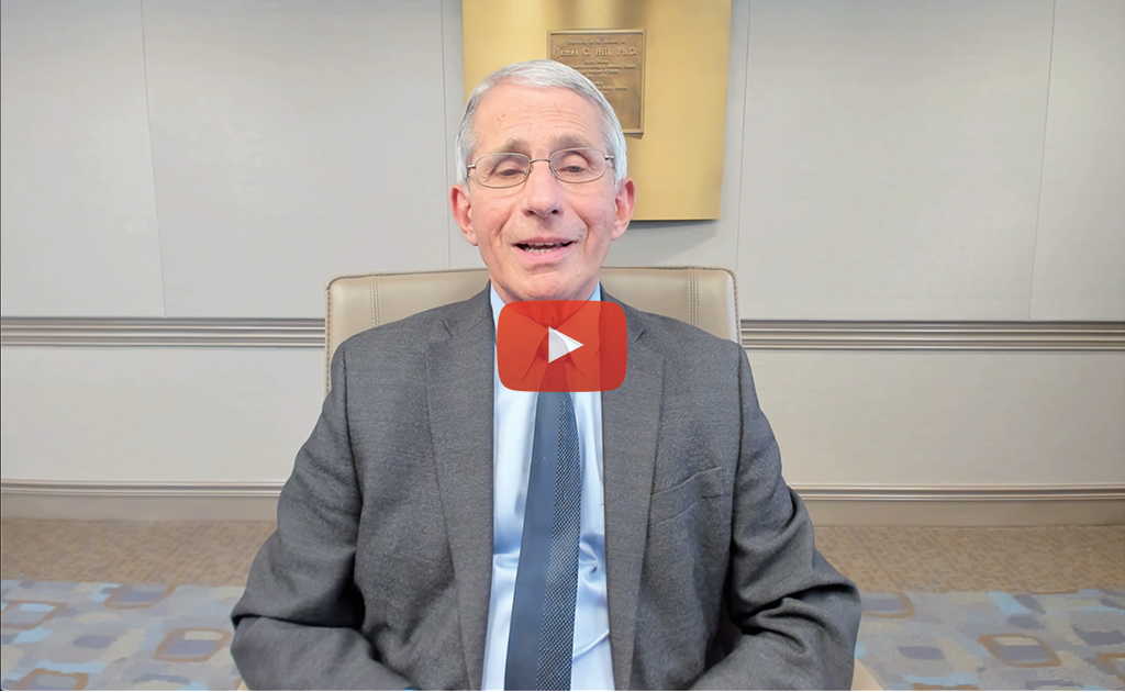 holy_cross's tweet photo. As part of tonight's live virtual celebration of the graduating class of 2020, Holy Cross alumnus and Director of the NIAID, Dr. Anthony Fauci '62, shared a special message to congratulate the graduates &amp; welcome them to the alumni community. #HC2020

https://t.co/mkOaZW9Wd4 https://t.co/eiZ7Qb0OgX