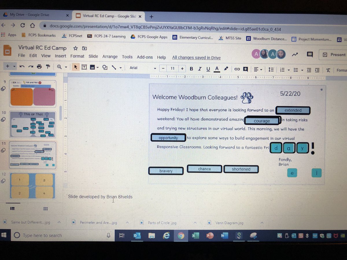 BShieldsIC's tweet photo. @WoodburnES teachers engaged in experiences to enhance the virtual @responsiveclass experience. Teachers further had the opportunity to collaborate on some structures they have experienced success with! Thank you to members of @WoodburnES_3rd for your support today! #virtualRC https://t.co/QOLyH71iFZ