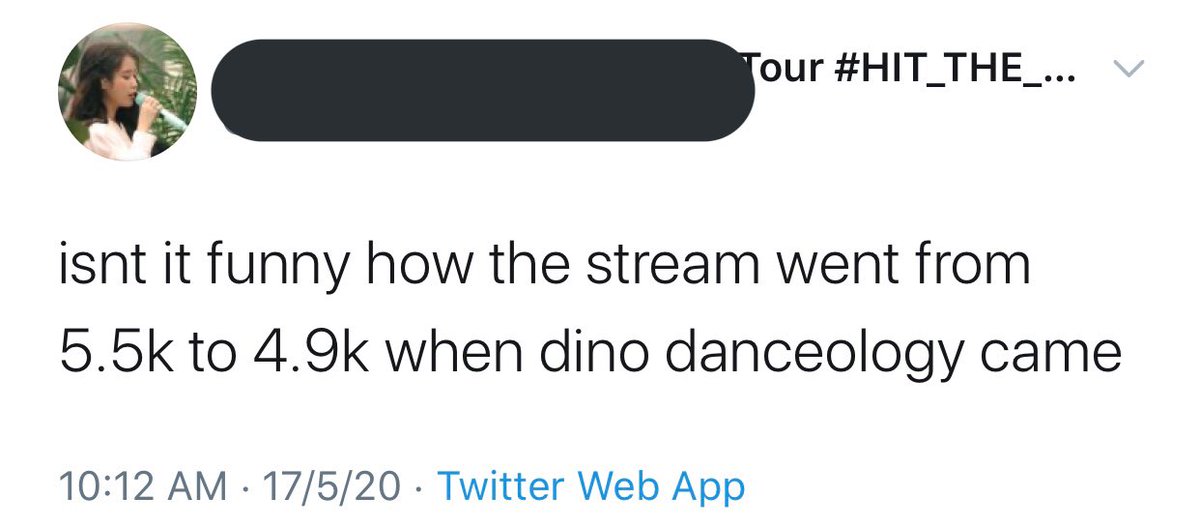 Many people watched as the stream count dropped during his dance videos