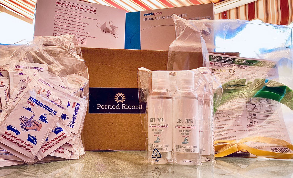 JRGUERRATWIT's tweet photo. @Pernod_RicardES ha enviado a casa a todos los empleados un kit de prevención
#CuidarDeTiYDeLosTuyos
It’s not about numbers... #EstoVaDePersonas
#SomosEmpresaConsciente
#MakingTodayThePernodRicardOfTomorrow
#GreatPlaceToWork #BestWorkPlacesSpain #BetterForPeople #IfYouCareBeAware https://t.co/H7XRDZNKuz