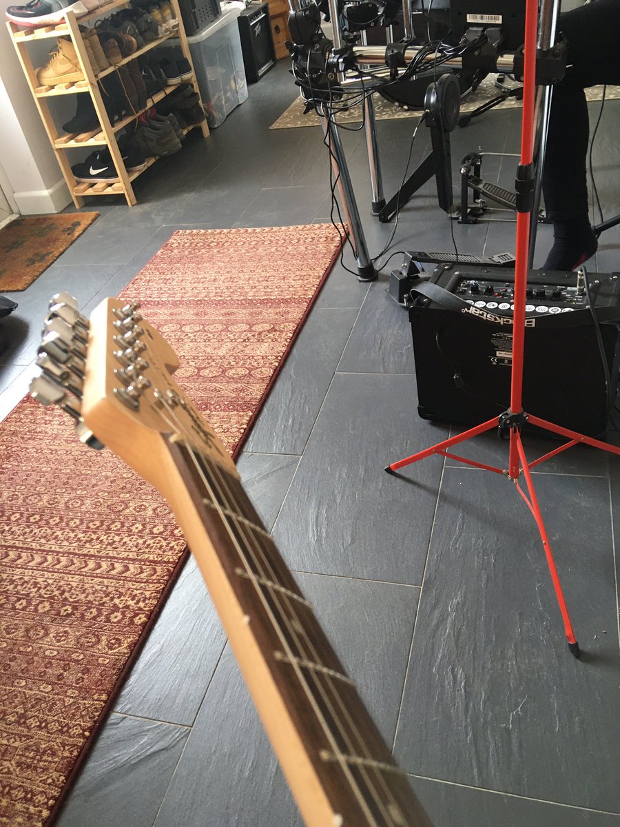 SWAutism's tweet photo. Social distancing jamming session #autism #music #buildingconfidence https://t.co/ljy0VlJXlw