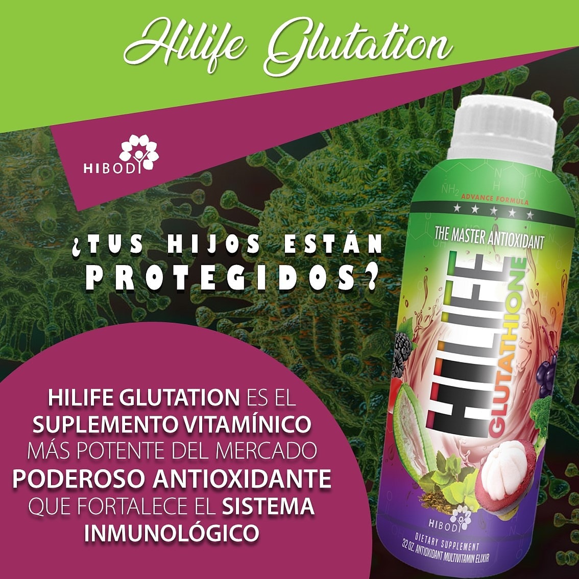 hilife glutathione para que sirve STRENGTHEN YOUR IMMUNE SYSTEM with... 🍀Total Green and Hilife Glutathione  🍀, the best to strengthen your immune system 💪-. ⚠️Care for you and care  for your loved ones by strengthening their defenses