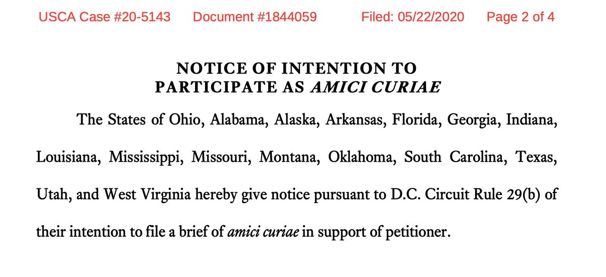 HERE IS THE LIST OF AMICI CURIAE IN THE FLYNN CASE...opposing...um...the right for the judge in the Flynn case to consider Amicus...Briefs. 